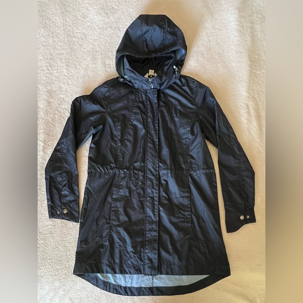 Woolrich Long Summer Hooded Waterproof Windbreaker Jacket